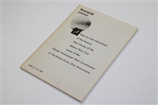 1950 US Open Championship at Merion Golf Club Newsweek Hole-by-Hole Description Foldout