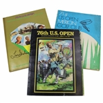 Champs Trevino, Graham & Pate Signed 1971, 1975 & 1976 US Open Programs JSA ALOA