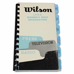1956 Wilson Women's Golf Information Press Guide (Press, Radio, TV) - Babe, Berg, Rawls, & other