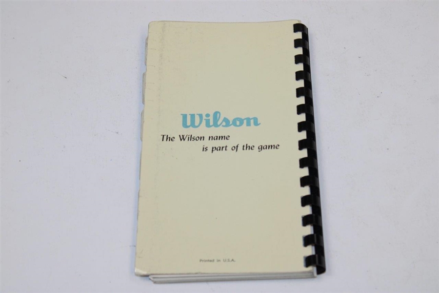1956 Wilson Women's Golf Information Press Guide (Press, Radio, TV) - Babe, Berg, Rawls, & other