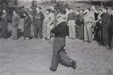 1942 Postcard Colonel Robert T. Jones (Bobby) Tees Off Augusta, Ga.