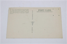 1942 Postcard Colonel Robert T. Jones (Bobby) Tees Off Augusta, Ga.