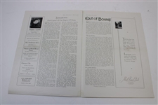 Two (2) 1936 Pinehurst/Southern Pines Outlook Magazines 2/8 & 4/18 Transition To Green Sandgrass