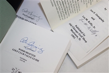 Six (6) Various 1990's Books On Wood Shafted Clubs by Pete Georgiady w/Signed Copies