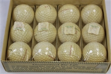 Dozen Harbucks Sporting Goods Golf Balls w/4 Sleeves of 3 in Original Box & Price Stickers