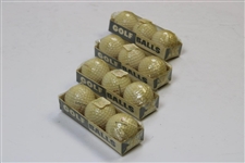 Dozen Harbucks Sporting Goods Golf Balls w/4 Sleeves of 3 in Original Box & Price Stickers