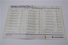 1968 Westchester Classic Program & Signed Pairing Sheet - Jack, Arnie, Snead & others on Cover