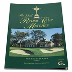 1999 Ryder Cup Matches at The Country Club (Brookline) Official Program