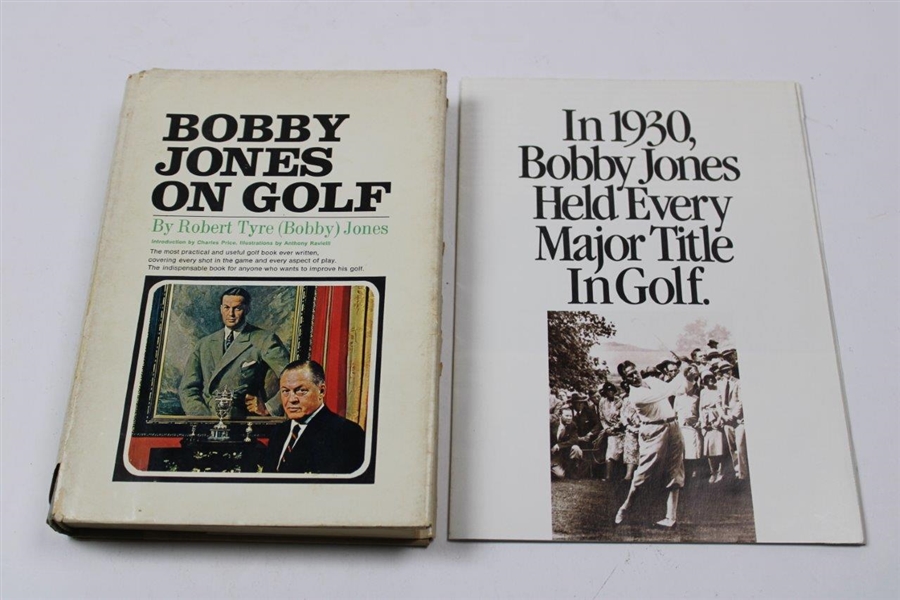 1966 'Bobby Jones On Golf' Book & 1930 'Bobby Jones Held Every Major' Spalding Foldout