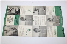 Byron Nelson Signed ANGC Postcard w/Winning Golf Guide & Winning Moments Booklet JSA ALOA