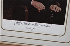 Dwight Eisenhower 'Golf's Tribute to Ike Committee' w/Bobby Jones Facsimile Signature - Framed