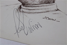 Gary Player Signed The Pro's Favorite Bird Page & Lee Trevino Signed Drawing JSA ALOA