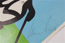 Gary Player Signed The Pro's Favorite Bird Page & Lee Trevino Signed Drawing JSA ALOA
