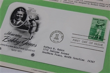 1988 Saluting Francis Ouimet & 1981 Honoring Bobby Jones FDC's on Postal Commemorative Society Pages