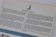 1988 Saluting Francis Ouimet & 1981 Honoring Bobby Jones FDC's on Postal Commemorative Society Pages