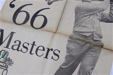 1966 The Augusta Chronicle Augusta Herald 'The Drive' with Jack Nicklaus Sunday Newspaper