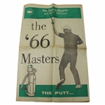 1966 The Augusta Chronicle Augusta Herald 'The Putt' with Gary Player Sunday Newspaper