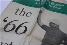 1966 The Augusta Chronicle Augusta Herald 'The Putt' with Gary Player Sunday Newspaper