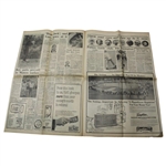 1966 The Augusta Chronicle Augusta Herald 'The Putt' with Gary Player Sunday Newspaper