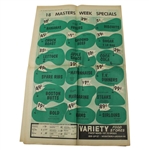 1966 The Augusta Chronicle Augusta Herald 'The Putt' with Gary Player Sunday Newspaper