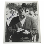 Arnold Palmer Signed B&W Uncommon Original Photo JSA ALOA