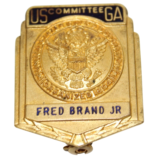Fred Brand Jr USGA Committee Pin Badge - Oakmont C.C