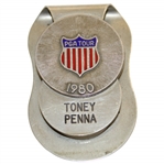 Toney Pennas 1980 PGA Tour Credentials Money Clip