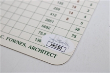 Angel Cabrera Signed Oakmont C.C. Scorecard JSA COA #HH62533