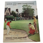 Champion Billy Casper Signed 1959 US Open at Winged Foot Golf Club Program JSA ALOA