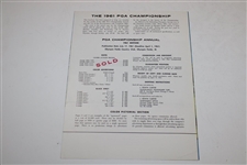1961 PGA Championship at Olympia Fields Country Club Official Program