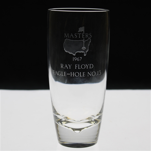 Ray Floyd's 1967 Masters Tournament Hole No. 13 Steuben Crystal Eagle Glass