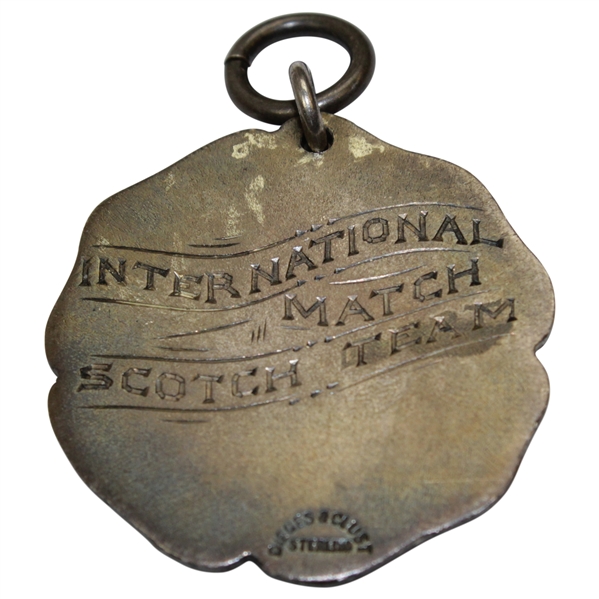 1917 PGA War Relief Tournament International Match Scotch Team Medal - Jock Hutchison