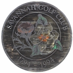 Large Savannah Golf Club 1794-1994 Wood Sign