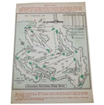 1961 Masters Tournament Saturday Pairings Sheet - Gary Player Winner