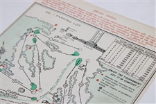 1961 Masters Tournament Saturday Pairings Sheet - Gary Player Winner