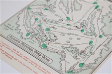 1961 Masters Tournament Saturday Pairings Sheet - Gary Player Winner