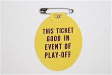 1965 Masters Tournament SERIES Badge #11594 - Jack Nicklaus 2nd Masters Win