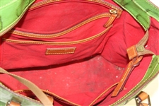 Ladies Masters Tournament Logo Dooney & Bourke Green Purse - Used