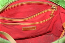 Ladies Masters Tournament Logo Dooney & Bourke Green Purse - Used