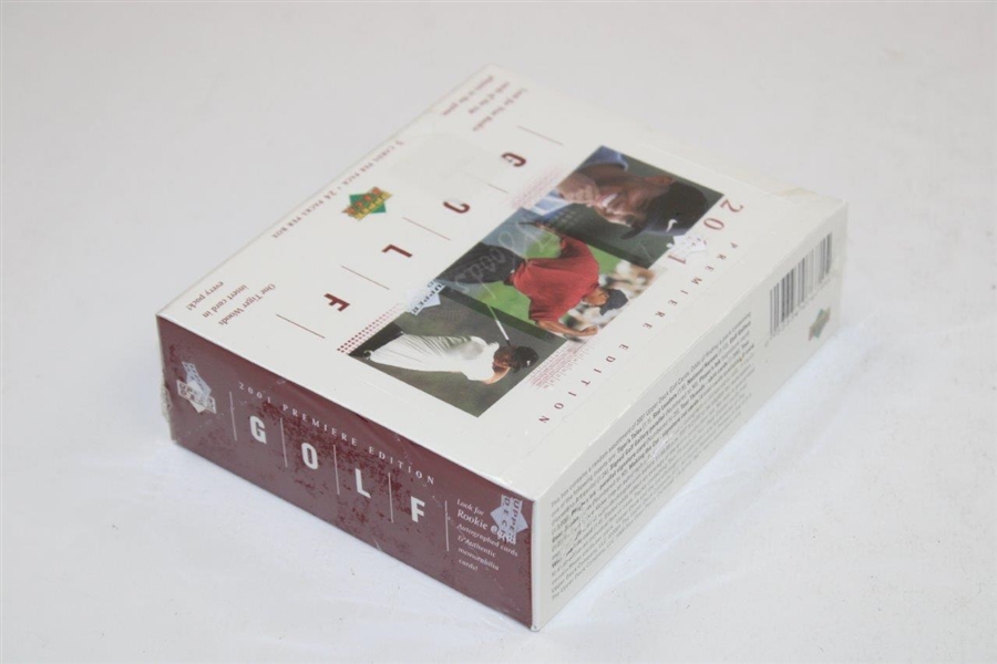 2001 Upper Deck Unopened Premier Edition Golf Card Box Set - 5 Cards/Pk - 24 Packs - 1456115 - Sealed
