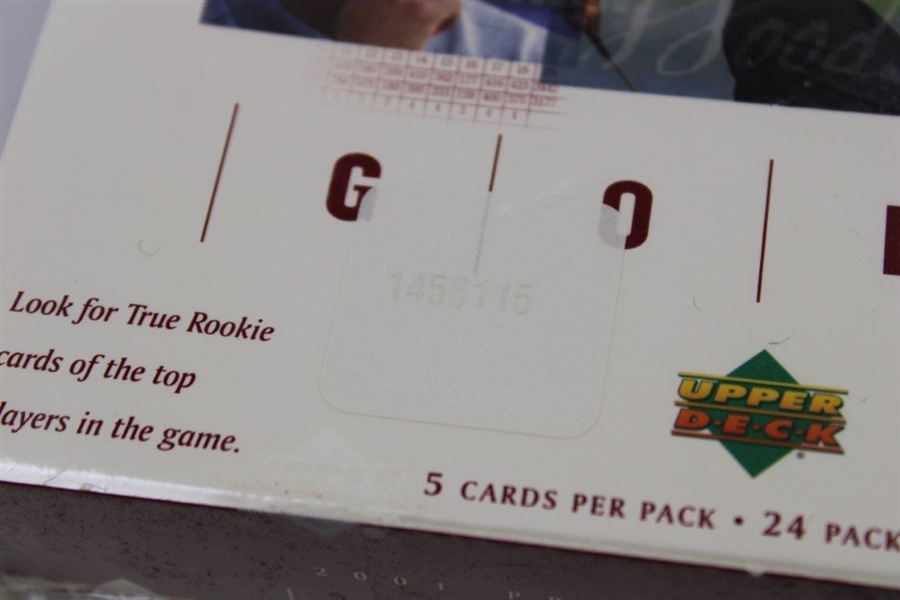 2001 Upper Deck Unopened Premier Edition Golf Card Box Set - 5 Cards/Pk - 24 Packs - 1456115 - Sealed