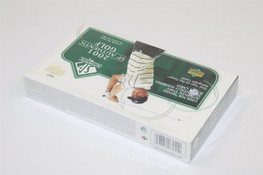 2001 Upper Deck Unopened SP Authentic Green Golf Card Box Set - 4 Cards/Pk - 24 Packs - 915742 - Sealed