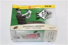 2014 Upper Deck Unopened SP Golf Card Box Set - 4 Cards/Pk - 7+1 Packs - Target Exclusive - Sealed