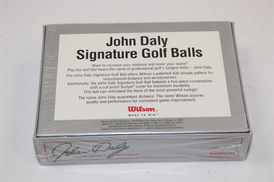 Unopened Ltd Ed Wilson John Daly Signature Dozen Long Distance Golf Balls - Sealed