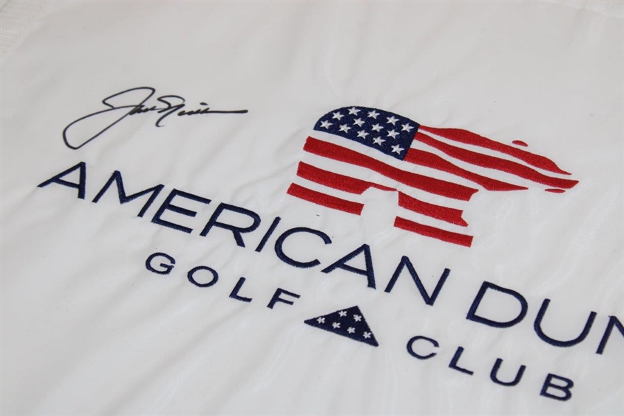 Jack Nicklaus Signed American Dunes Golf Club Embroidered '13' Flag JSA ALOA