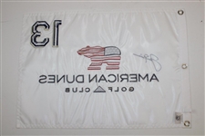 Jack Nicklaus Signed American Dunes Golf Club Embroidered '13' Flag JSA ALOA