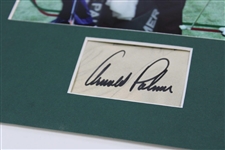 Arnold Palmer Matted Collage Photo with Cut Signature JSA ALOA
