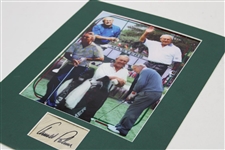 Arnold Palmer Matted Collage Photo with Cut Signature JSA ALOA