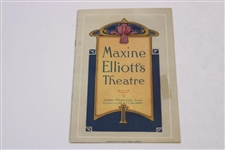 1927 Broadway Theatre Playbill Walter Hagen Lucky Strike Ad On Reverse - Maxine Elliots Theatre