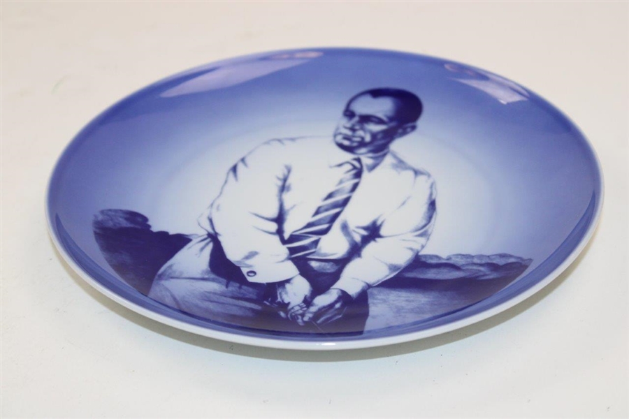 1977 Walter Hagen The Memorial Tournament Ltd Ed Copenhagen Porcelain Plate in Original Box